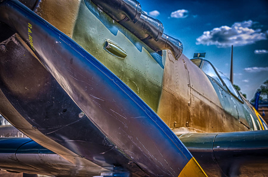 Riat Airshow Photograph - Spitfire Prop by Gareth Burge Photography