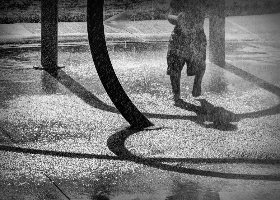 Black And White Photograph - Splash Dance by Nikolyn McDonald