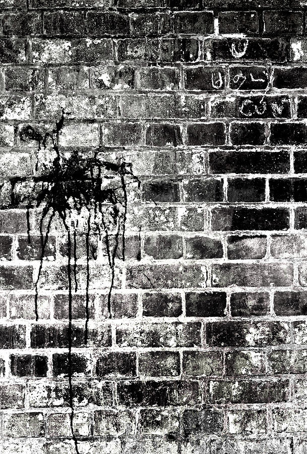Black And White Photograph - Splash Graffiti by Quirky Jen Photos