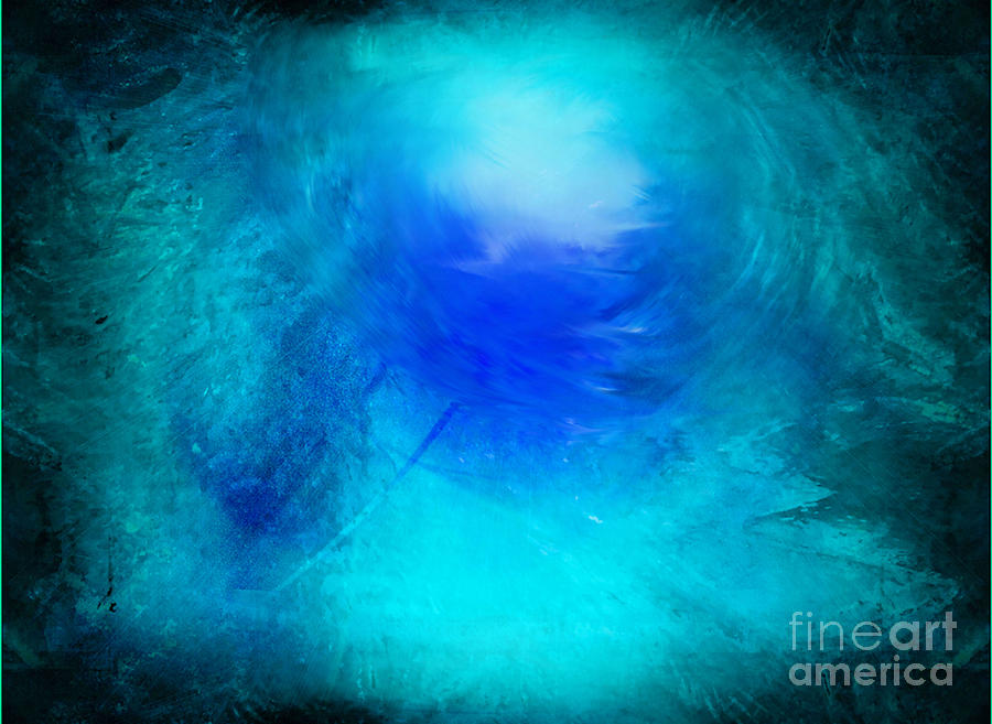 Splash Of Blue Digital Art by John Krakora