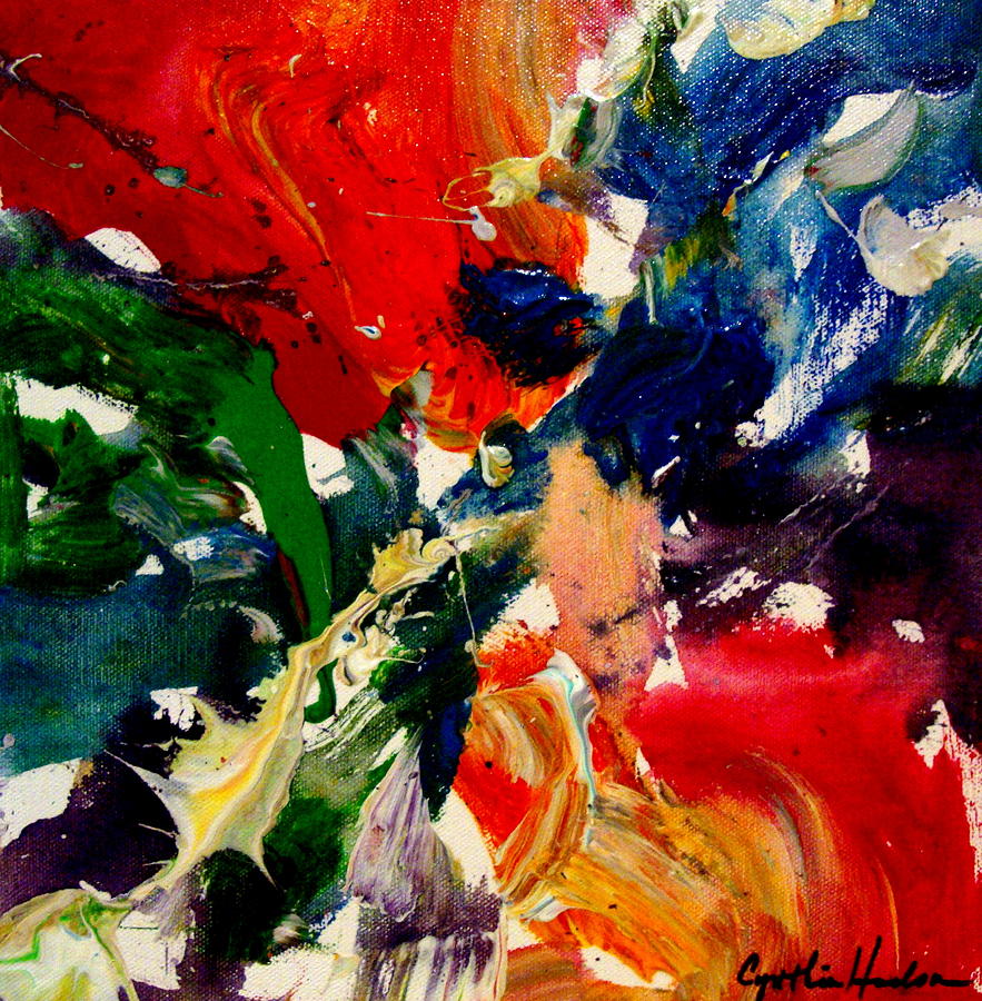 Splash Of Color Painting by Cynthia Hudson
