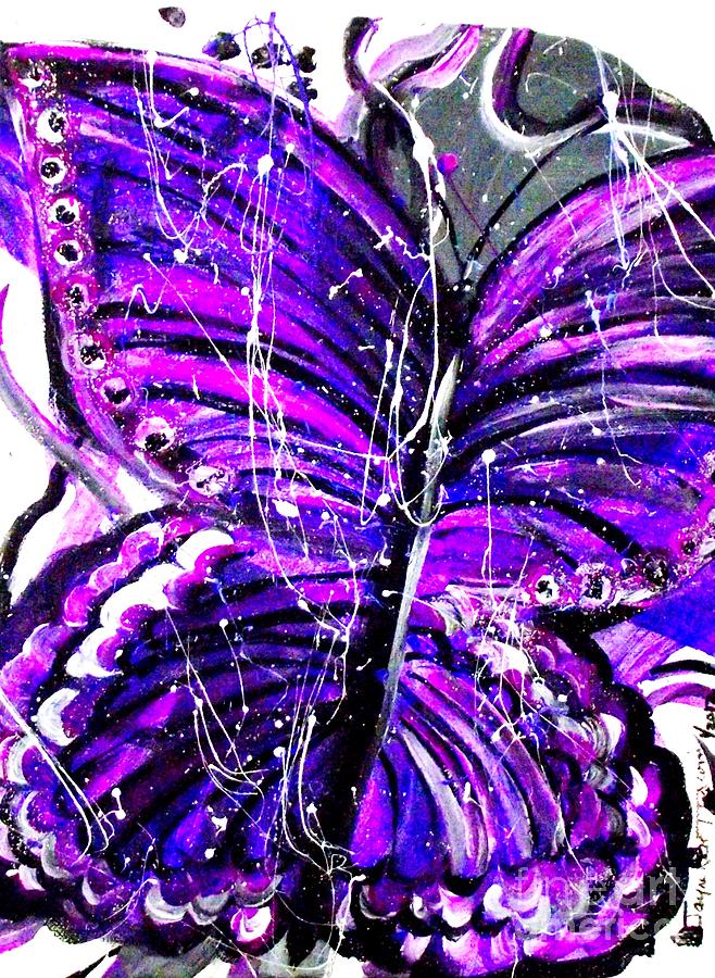Splash of Purple Painting by Jayne Kerr 