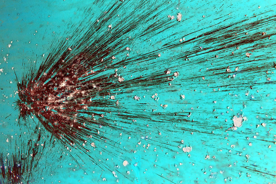 Abstract Photograph - Splash Of Turquoise by Tom Druin