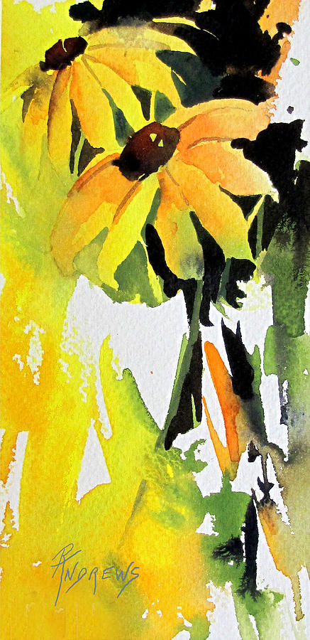 Splash of Yellow Painting by Rae Andrews