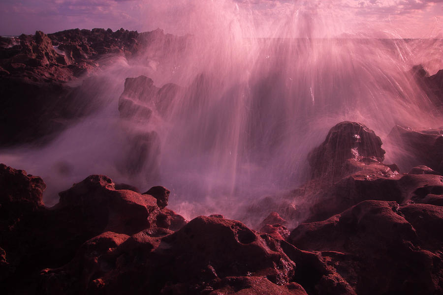 Splash on Rocks Photograph by George Kenhan