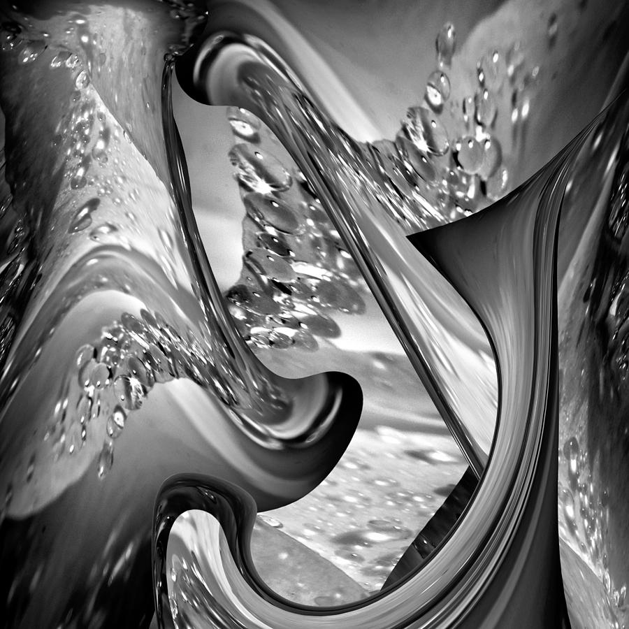 Black And White Photograph - Splash by Her Arts Desire