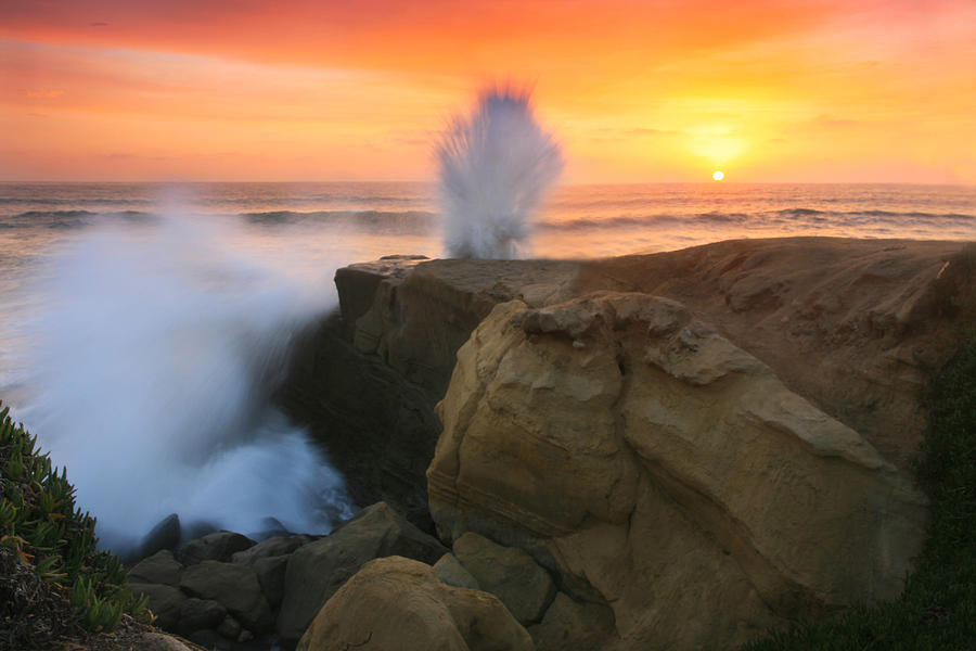 Splash Sunset  Photograph by Scott Cunningham
