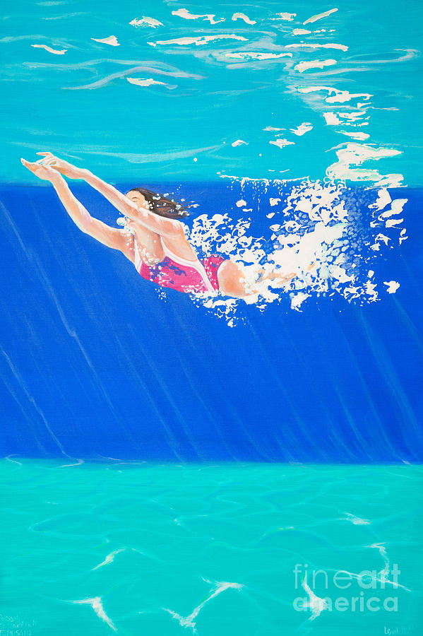 Summer Painting - Splash Three by Lynne Barletta