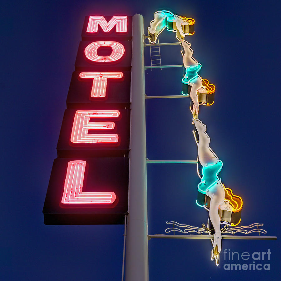 Splashdown Motel Photograph by Martin Konopacki