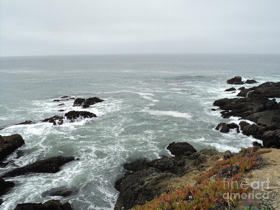Splashing Ocean Waves Photograph by Carla Carson