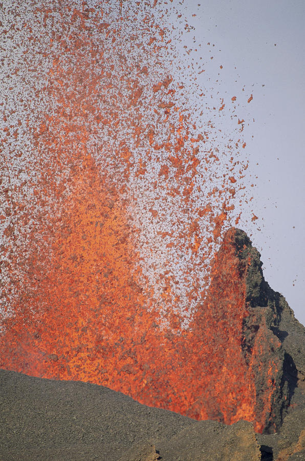 Splatter Cone And Lava Fountain Photograph by Tui De Roy