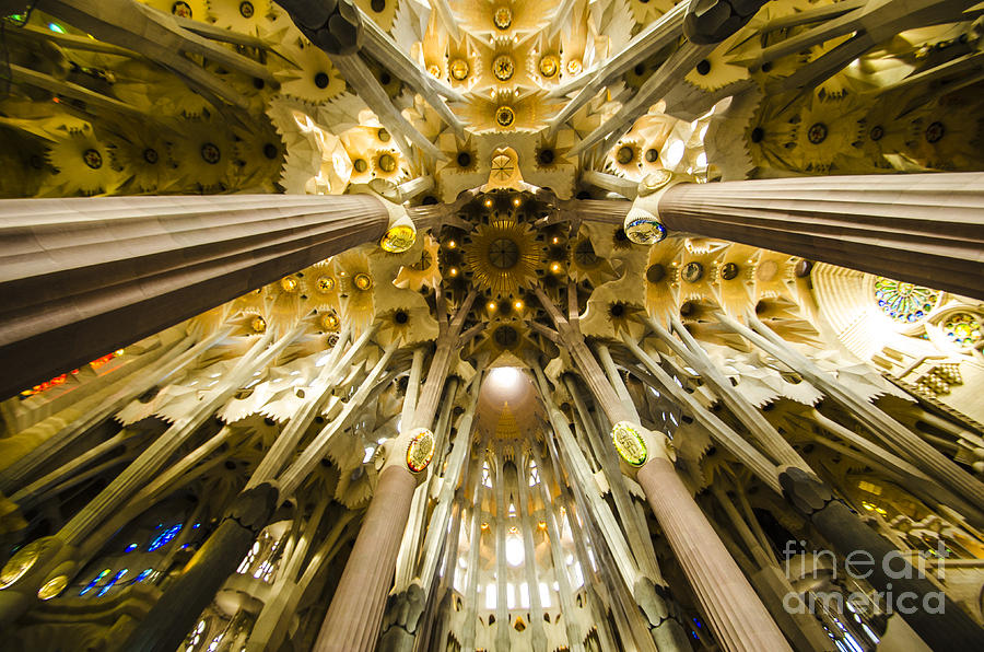 Splendiferous Sagrada Ceiling Photograph by Deborah Smolinske
