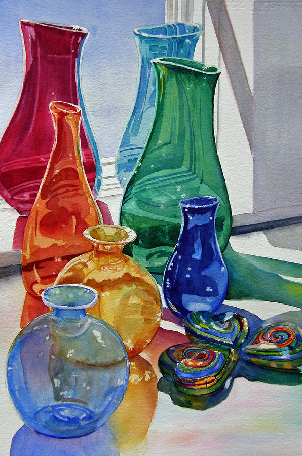 Splendor in the Glass Painting by Judy Mercer
