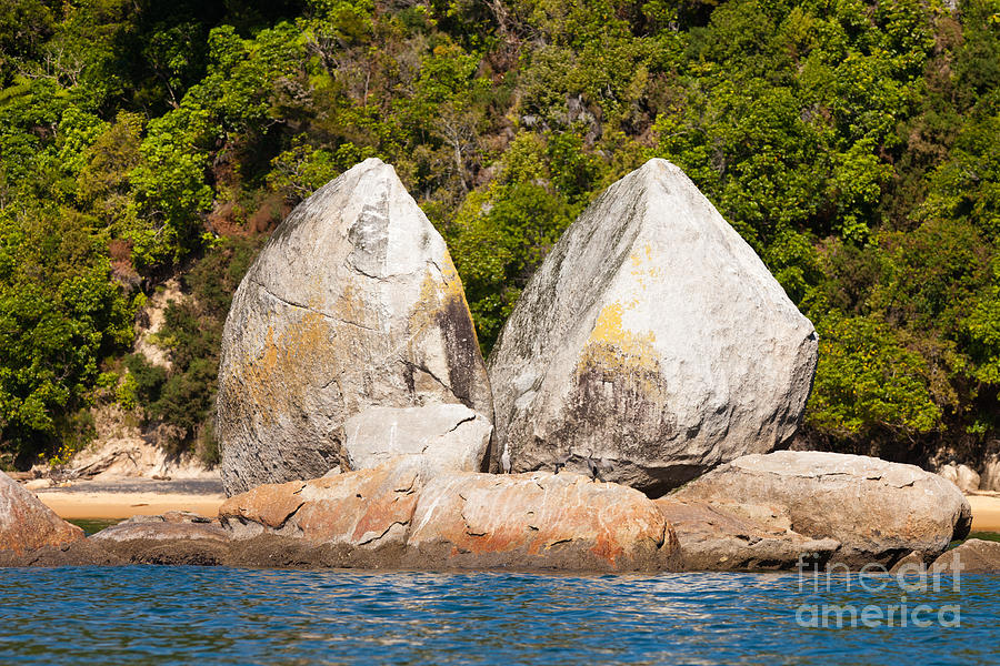 Split Apple Rock near Abel Tasman NP in New Zealand Photograph by