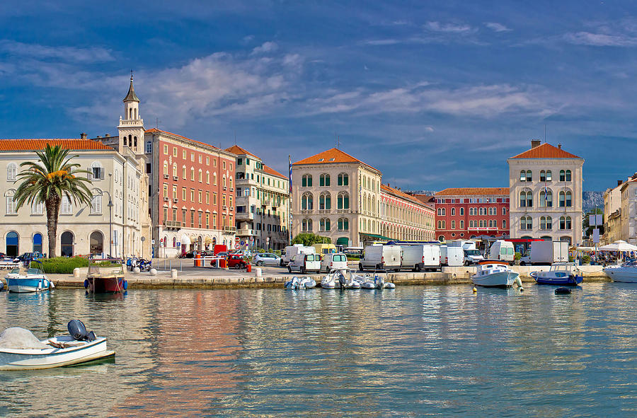 Split historic Peristil view from sea Photograph by Brch Photography