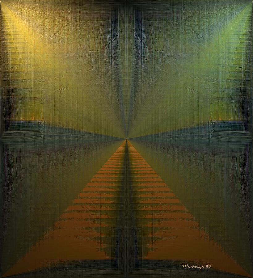 Abstract Digital Art - Split-O by Ines Garay-Colomba