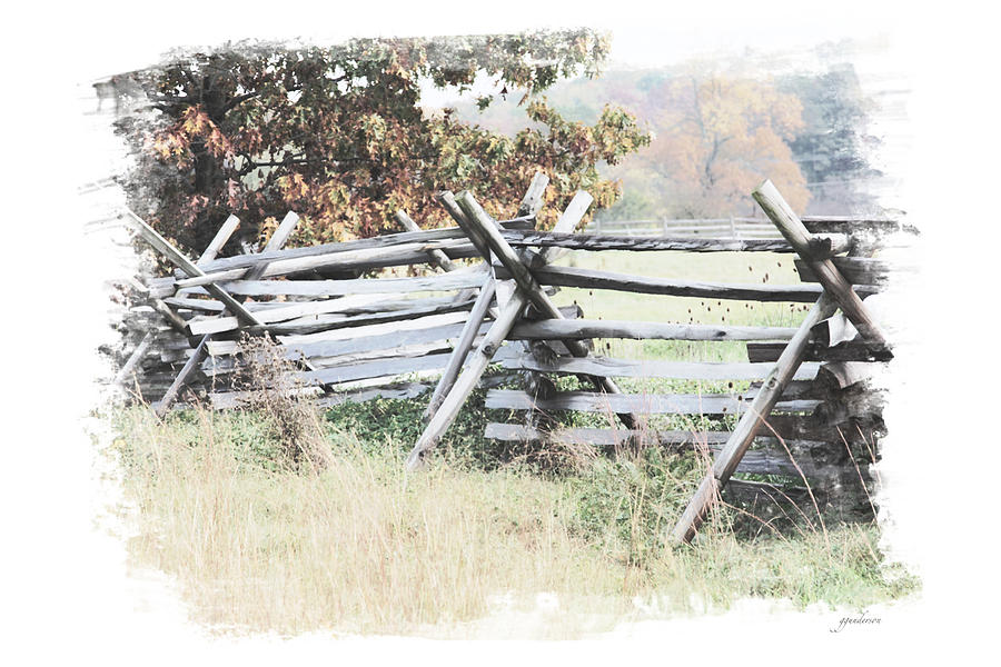 Split-Rail Fence Gettysburg Photograph by Gary Gunderson