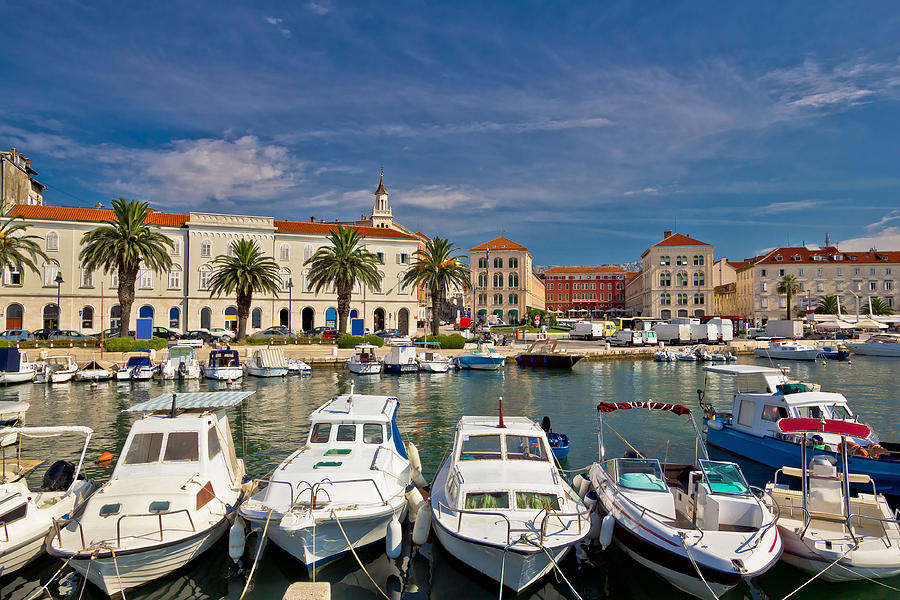 Split Riva waterfront colorful view Photograph by Brch Photography