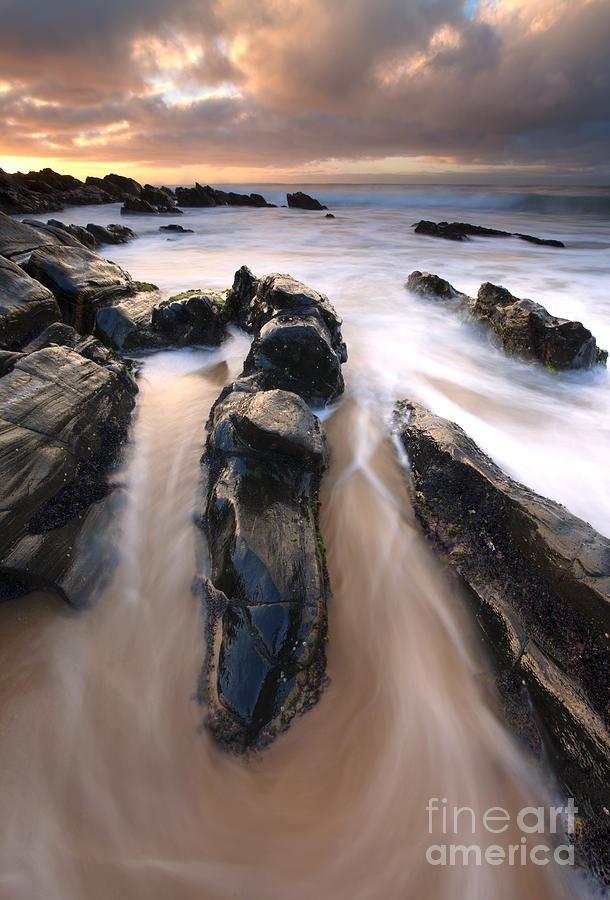 Beach Photograph - Splitting the Rocks by Michael Dawson