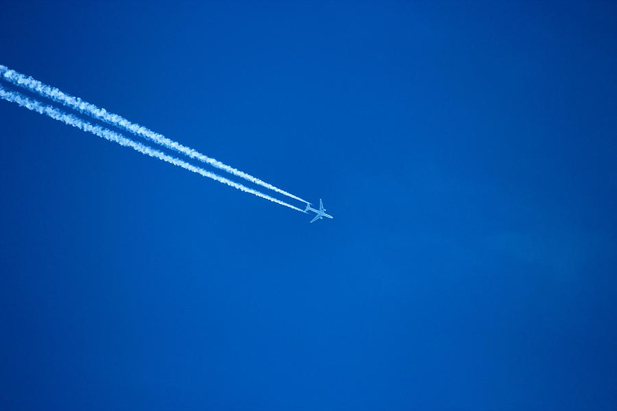 Jet Photograph - Splitting the sky by Rima Biswas
