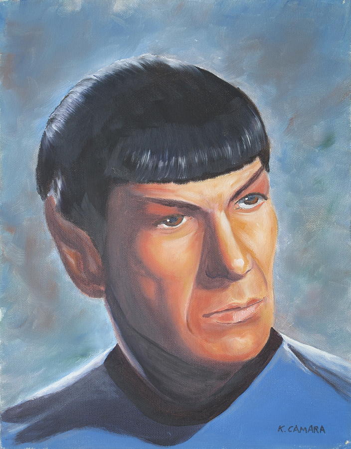 Spock Painting by Kathie Camara