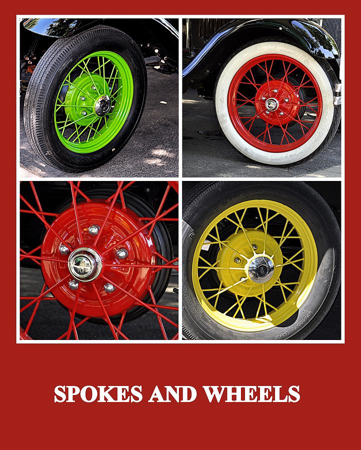 Spokes and Wheels Photograph by AJ  Schibig