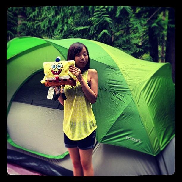 Camping Photograph - Spongebob & @sharewun Going To Camping by Shirly Sham