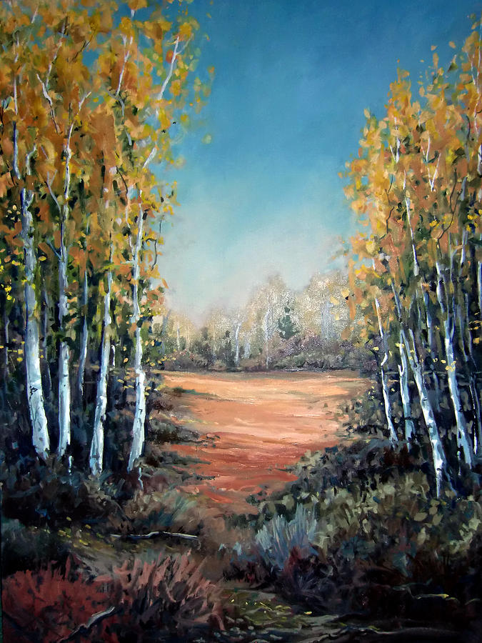 Sponner aspen Painting by Seth Johnson - Fine Art America