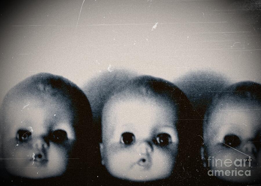 Doll Photograph - Spooky Doll Heads by Patricia Strand