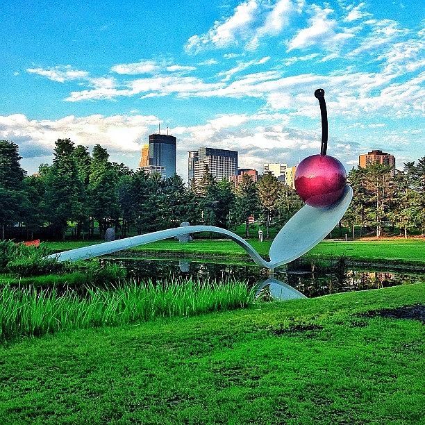 Minneapolis Photograph - Spoon And Cherry. #mpls #minneapolis by Brent Rousseau