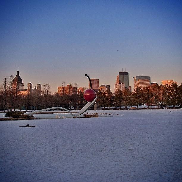 Skyscraper Photograph - #spoonbridge And #cherry #sculpture by Mike S