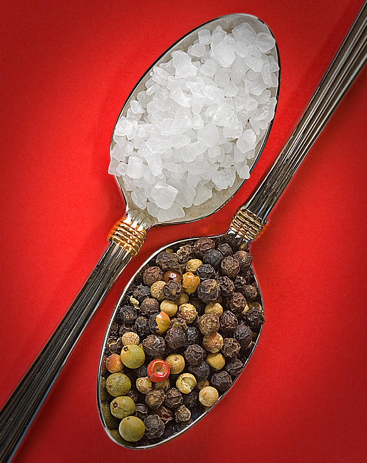 Spoonfuls of Salt and Pepper Photograph by Susan Candelario