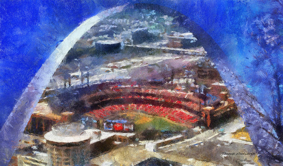 Sports Busch Stadium 02 Photo Art Photograph by Thomas Woolworth