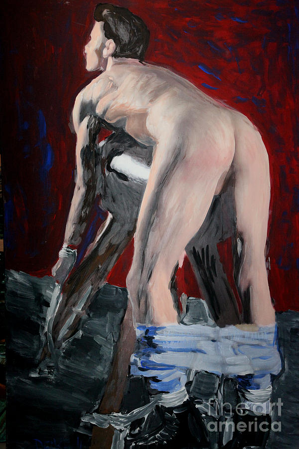 Slut Painting - Sportslut - der Bock - 2629 by Lars  Deike