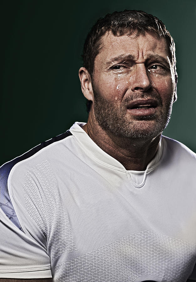 Sportsman Crying Photograph by Howard Kingsnorth