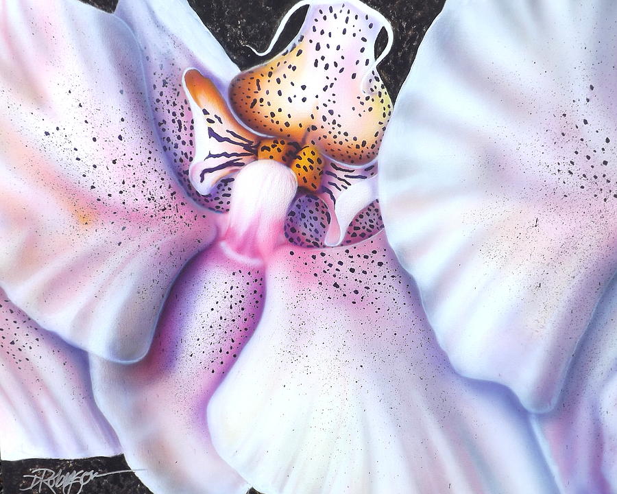 Spotted Orchid Painting by Darren Robinson