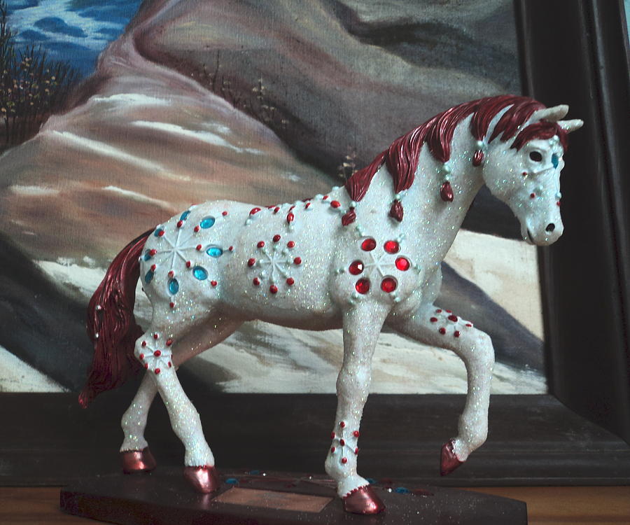 Spotted Sparkling Painted Pony Painting by Anne-Elizabeth Whiteway - Pixels