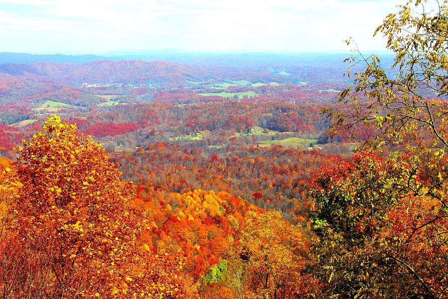 Fall Photograph - Spray Paint Overlook by Ray Dugan