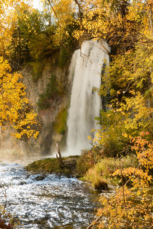 Spray Rises from Spearfish Falls Photograph by Greni Graph