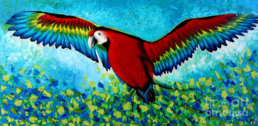 Nature Painting - Spread your wings by Preethi Mathialagan