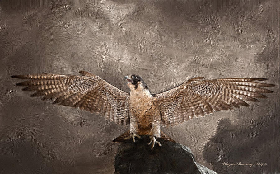 Spread Your Wings Painting by Wayne Bonney