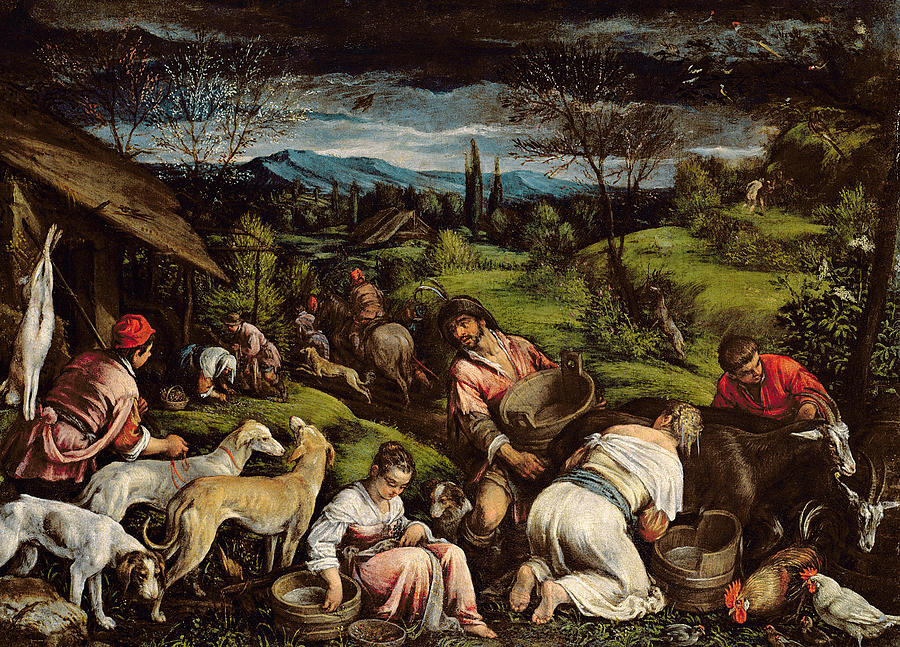 Goat Photograph - Spring, 1576 by Francesco Bassano