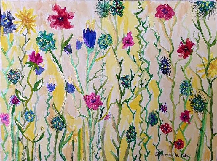 Flower Painting - Spring 2 by Sharon  De Vore