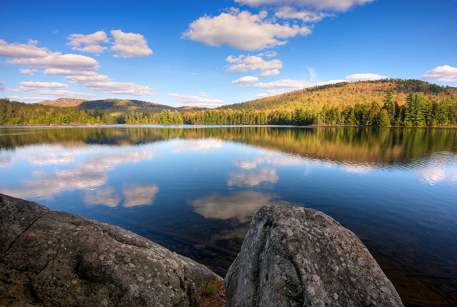 Nature Photograph - Spring Afternoon On Upper Sargent Pond by Panoramic Images