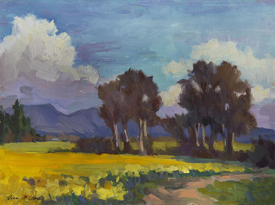 Mountain Painting - Spring and Daffodils by Diane McClary