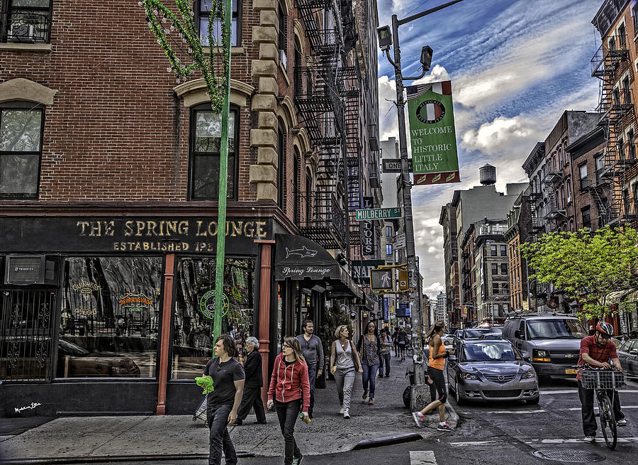 Spring and Mulberry Street,  NYC Photograph by Madeline Ellis