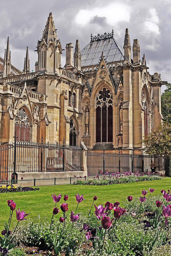 Architecture Photograph - Spring and Notre Dame in Paris by Elvis Vaughn