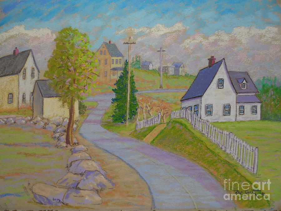 Spring arrives at Herring Cove Pastel by Rae  Smith PCS