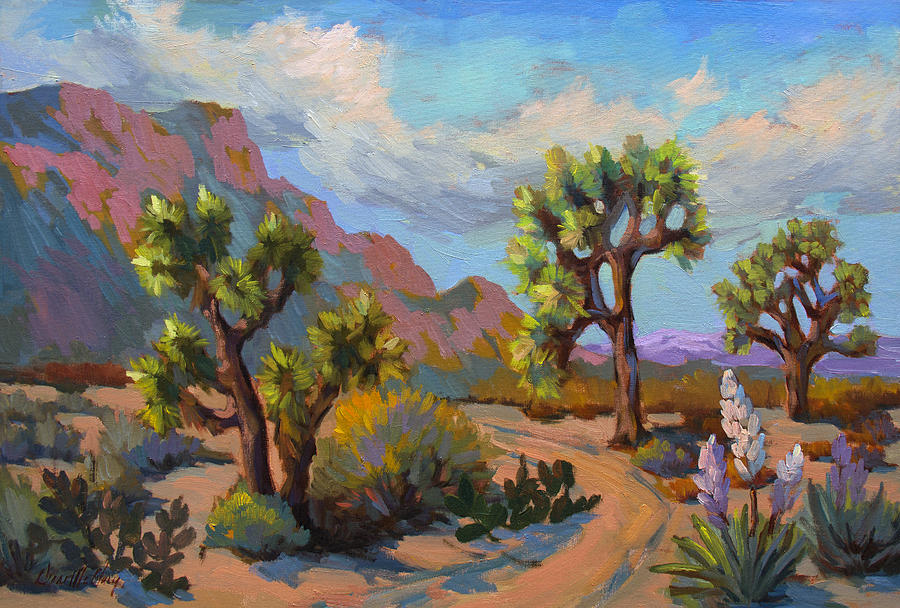 Joshua Tree National Park Painting - Spring at Joshua by Diane McClary
