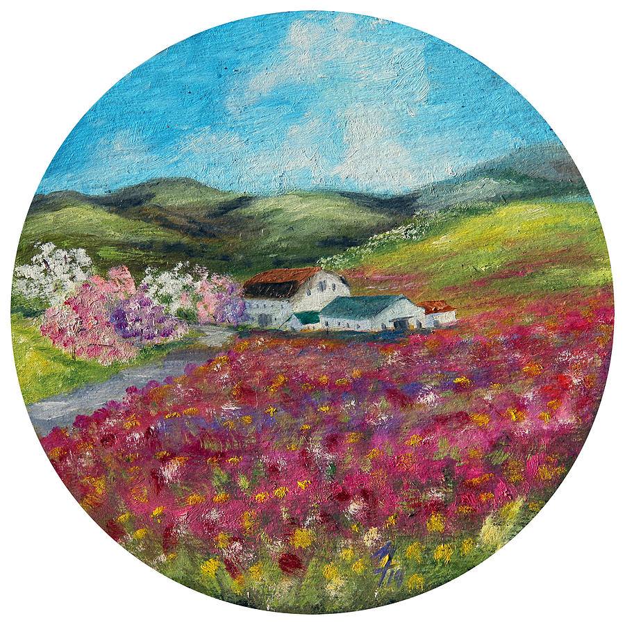 Spring at the Farm Painting by Meaghan Troup